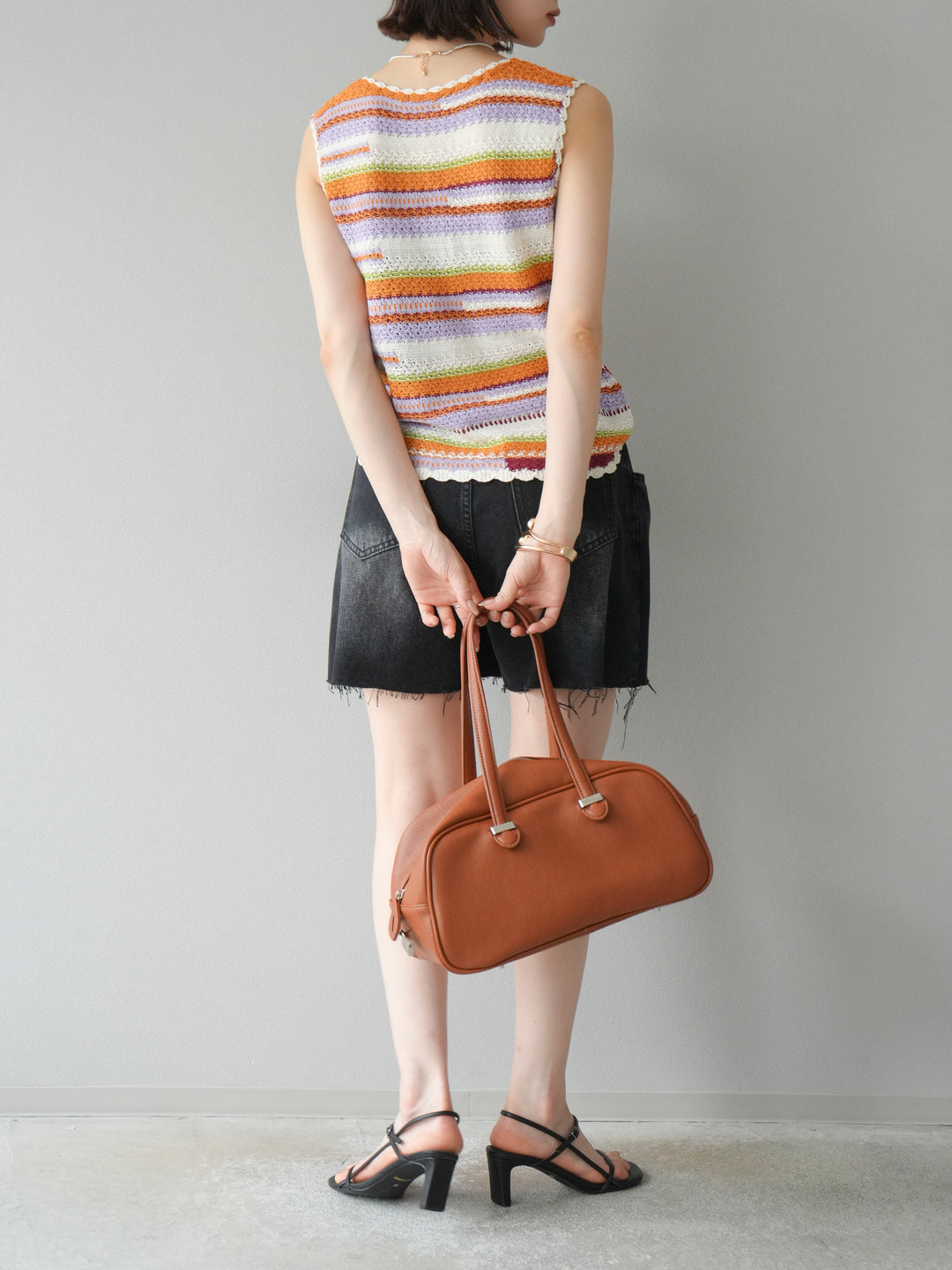 【預購】寬鬆半身牛仔褲/黑色