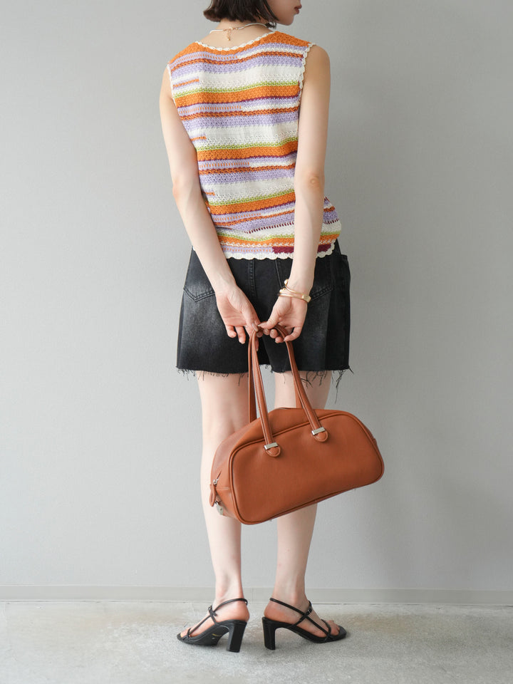 【預購】寬鬆半身牛仔褲/黑色