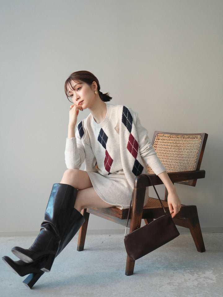 [SET]アーガイル柄3ピースSET UP(2set)