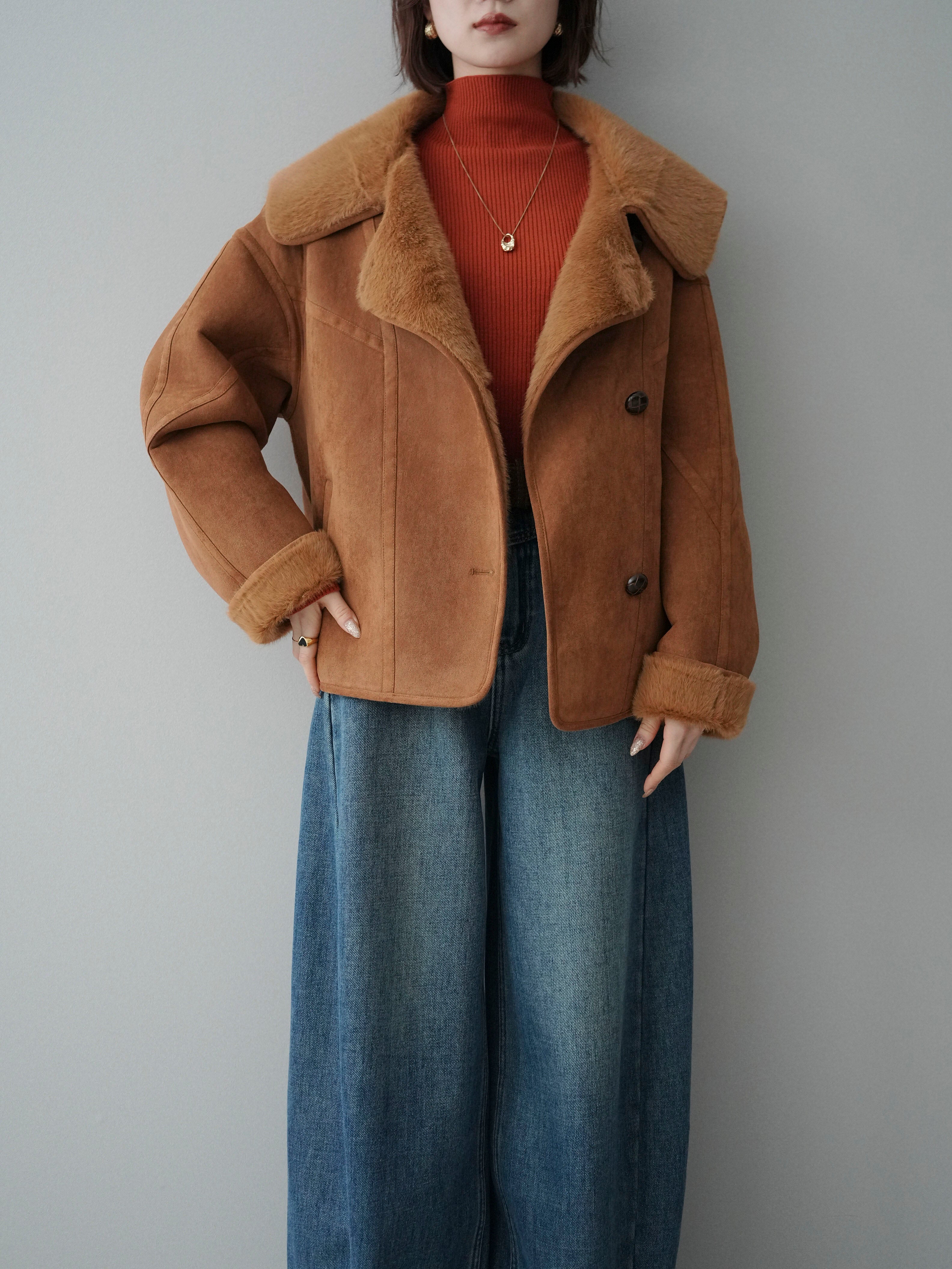 CHIPIE N-2B リアルムートンジャケット L キャメル 短丈 CHIPIE N-2B リアルムートンジャケット L キャメル 短丈