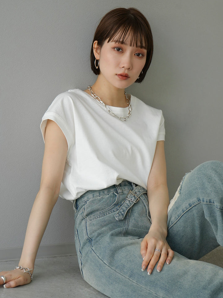[Pre-order] French Sleeve T-shirt/White