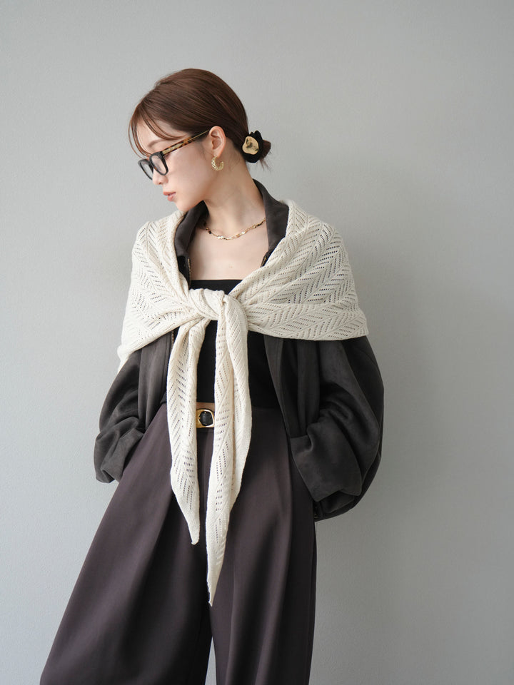 [SET] 麂皮外套+皮帶環設計寬褲（2套）