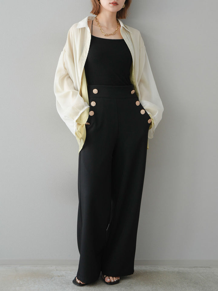 [予約]シアーレイヤードシャツ/オフ