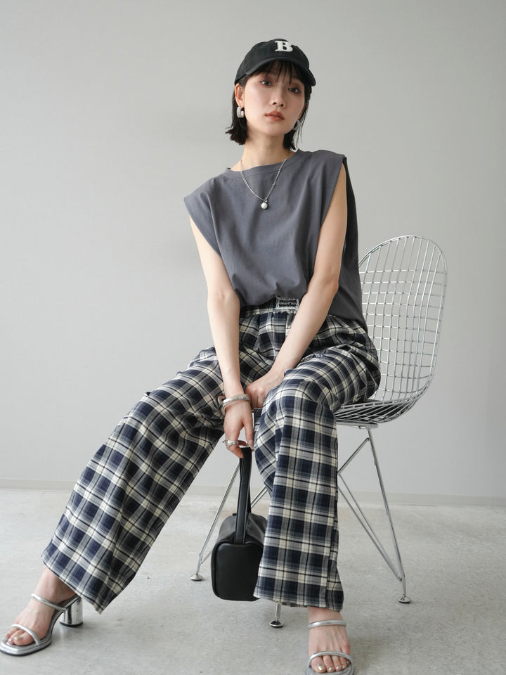 【預購】肩部褶皺法式袖套頭衫/黑色