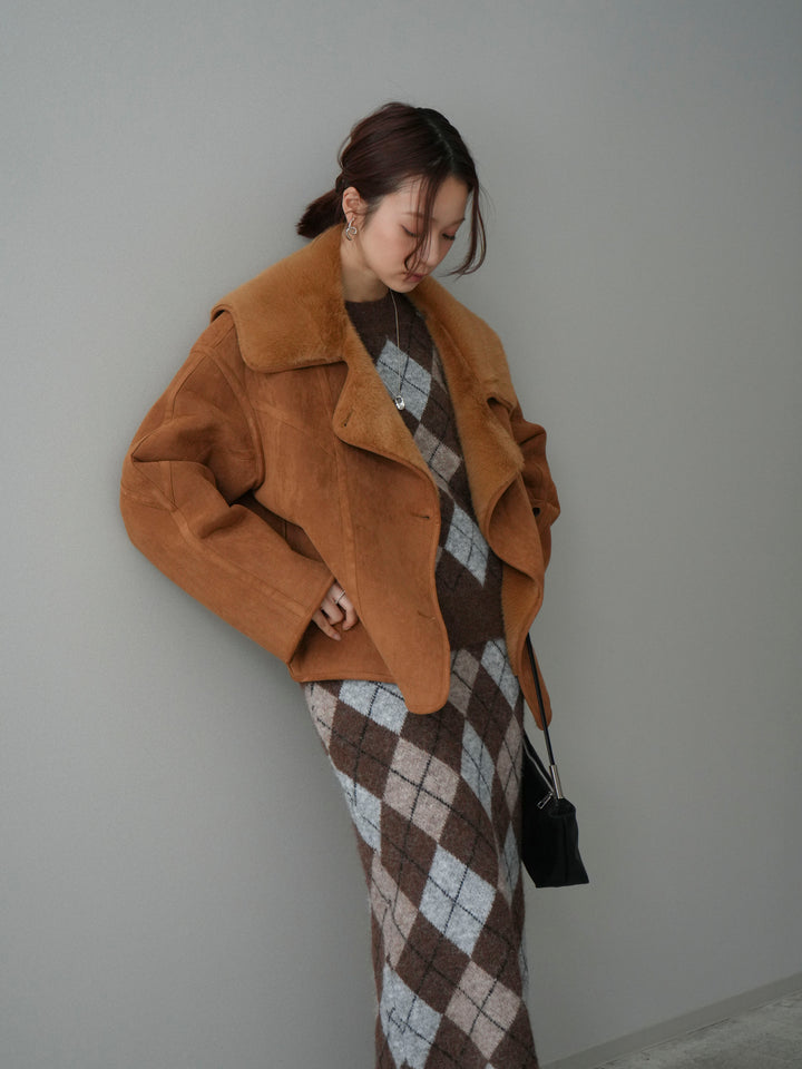 [SET]アーガイルニットプルオーバー&ロングスカートSET UP+アーガイルニットプルオーバー&ロングスカートSET UP(2set)