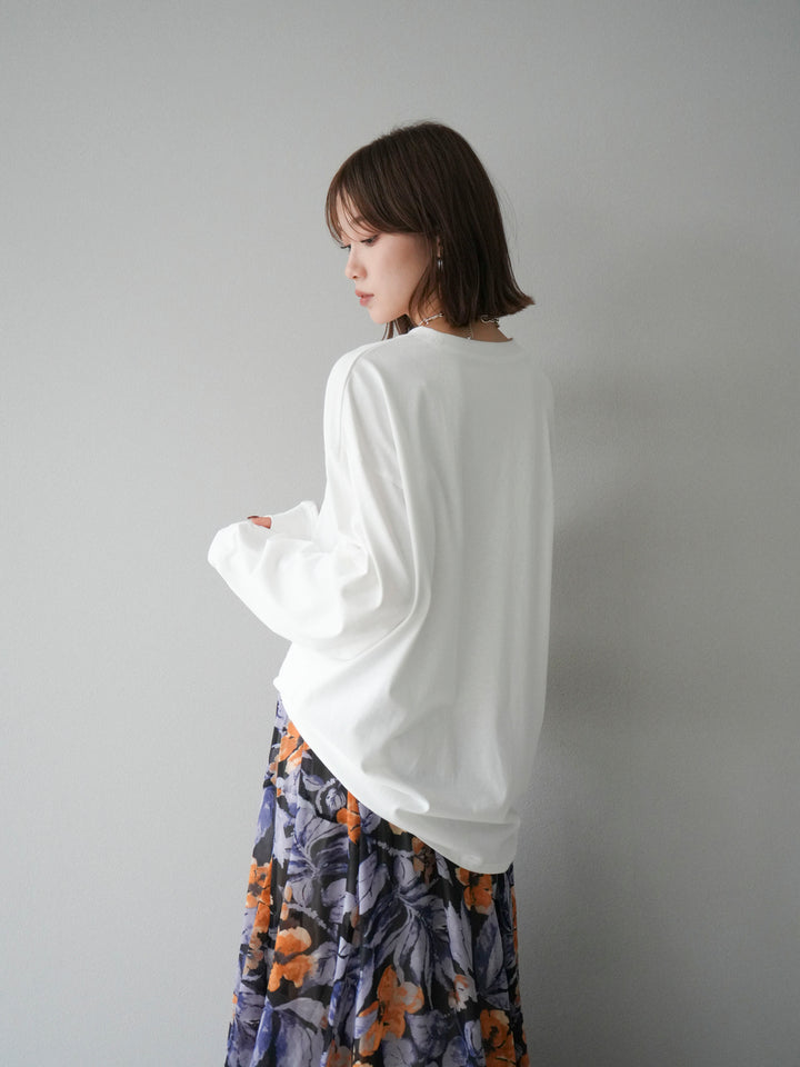 [予約]フラワーフォトプリントBIGロンT /オフ1