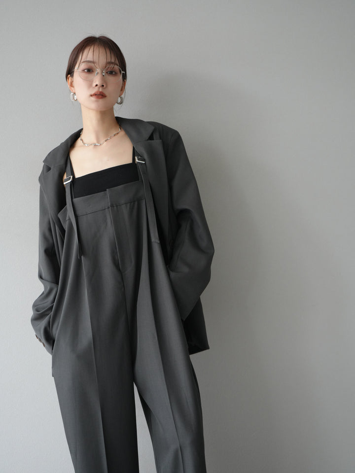 [予約]エステルベアサロペット/チャコール