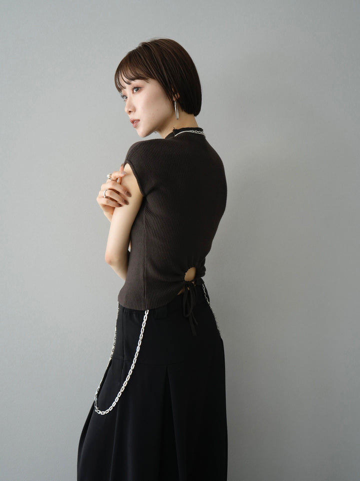 [Pre-order] Backround Open Rib Knit/Brown
