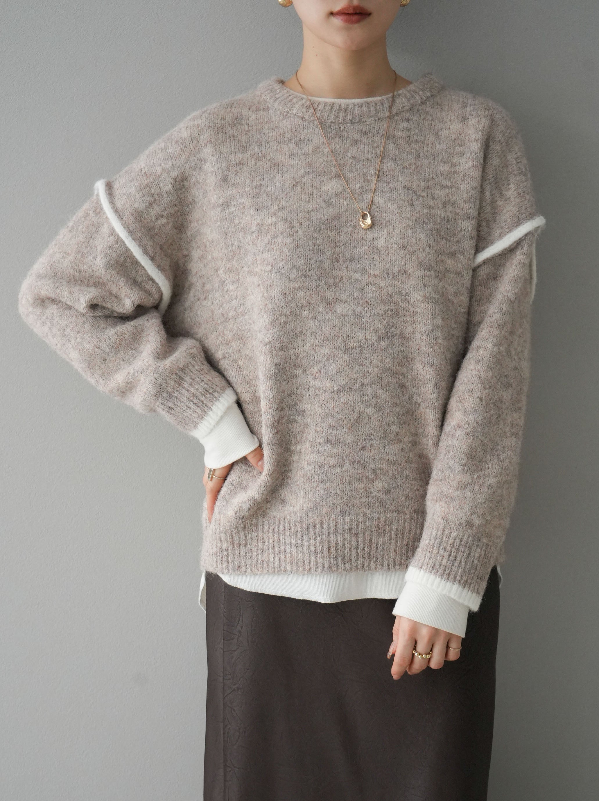 stein ニット OVERSIZED DOUBLE KNIT ssstein ⁄ シュタインOVERSIZED