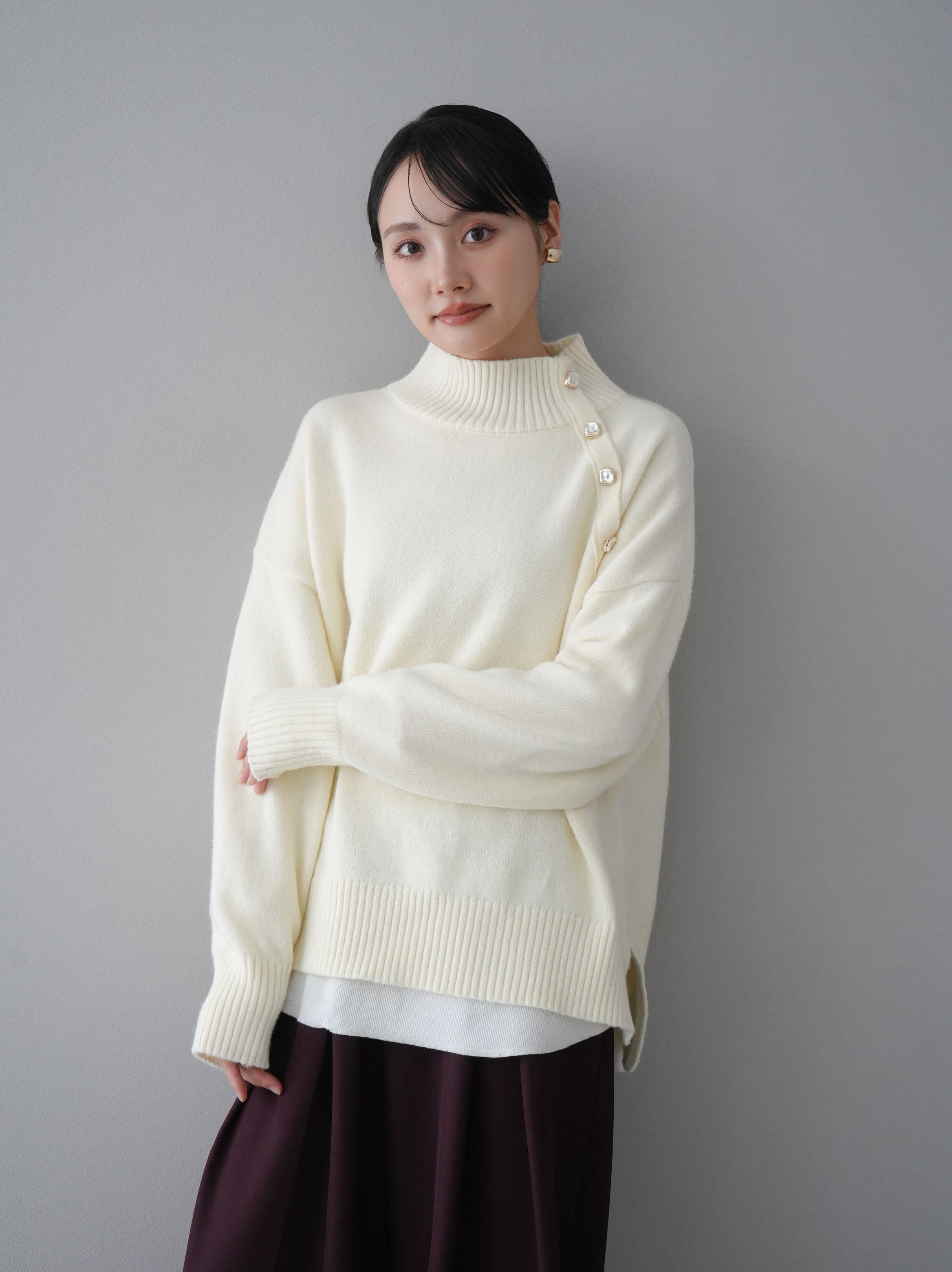 極美品BEAMSGOLF ハイネックセーター アイボリーL BEAMS - coco 中古 ビームスゴルフ BEAMSGOLF レディース セーター L