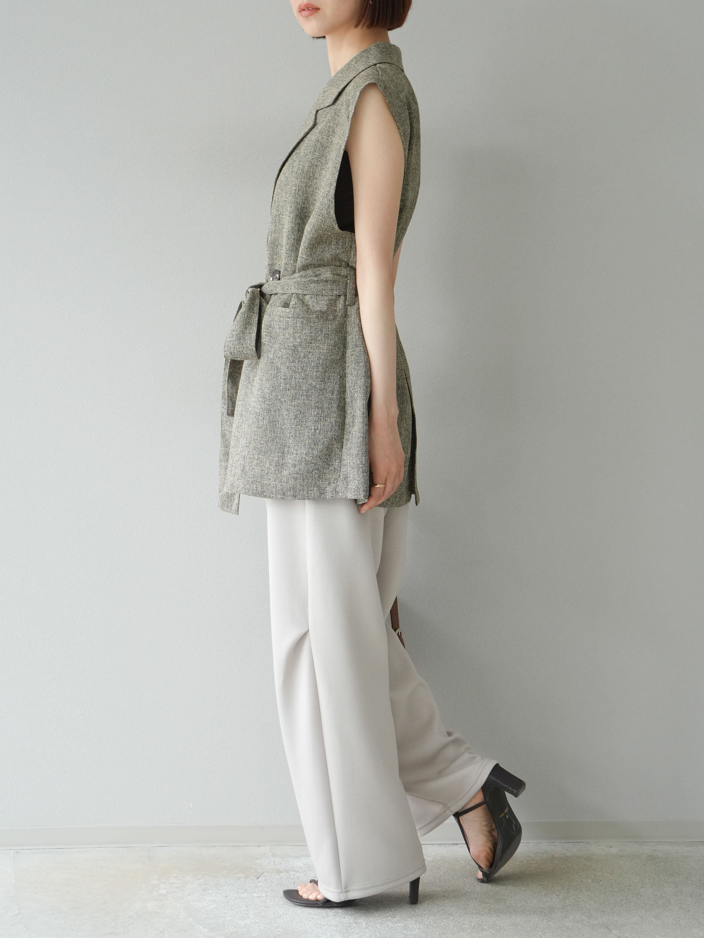 予約]ライトポンチカーブパンツ/エクリュ – Lumier