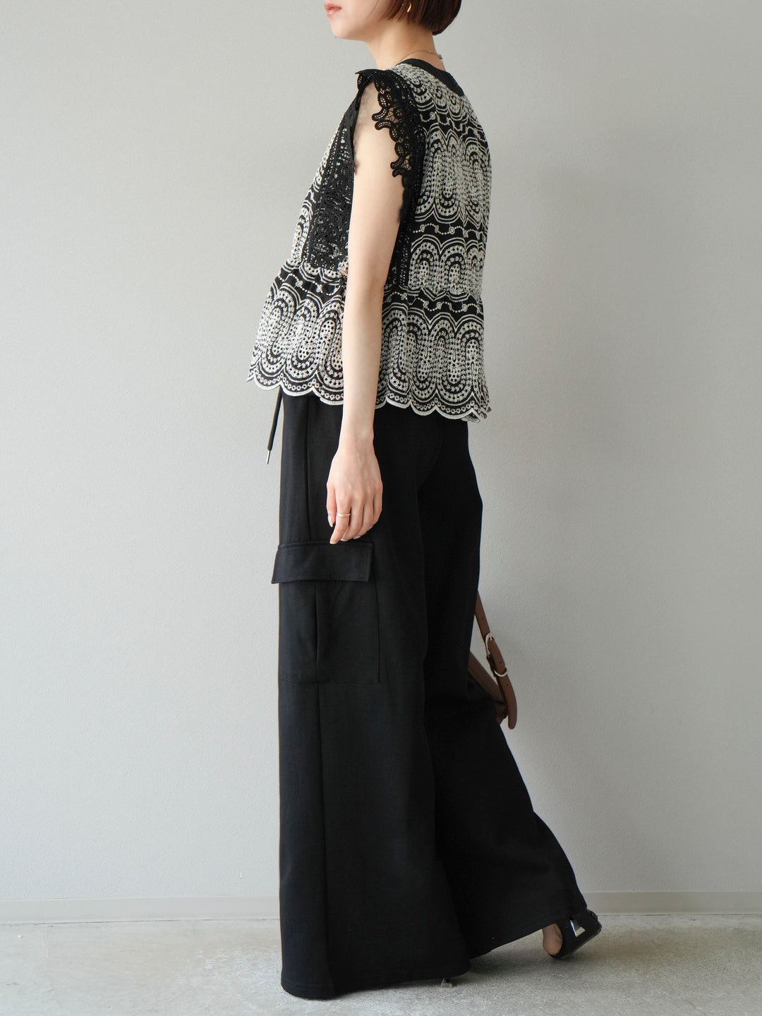 [SET]ウエストラインサイドポケットスウェットパンツ+ウエストラインサイドポケットスウェットパンツ(2set)