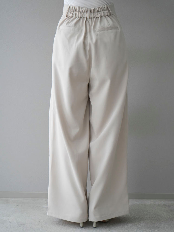 [Pre-order] Ester double tuck wide pants/ivory