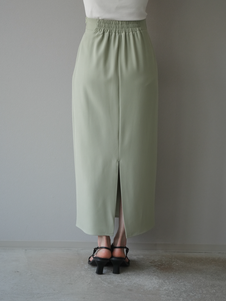 [予約]ツイルラップナロースカート/ライトグリーン S