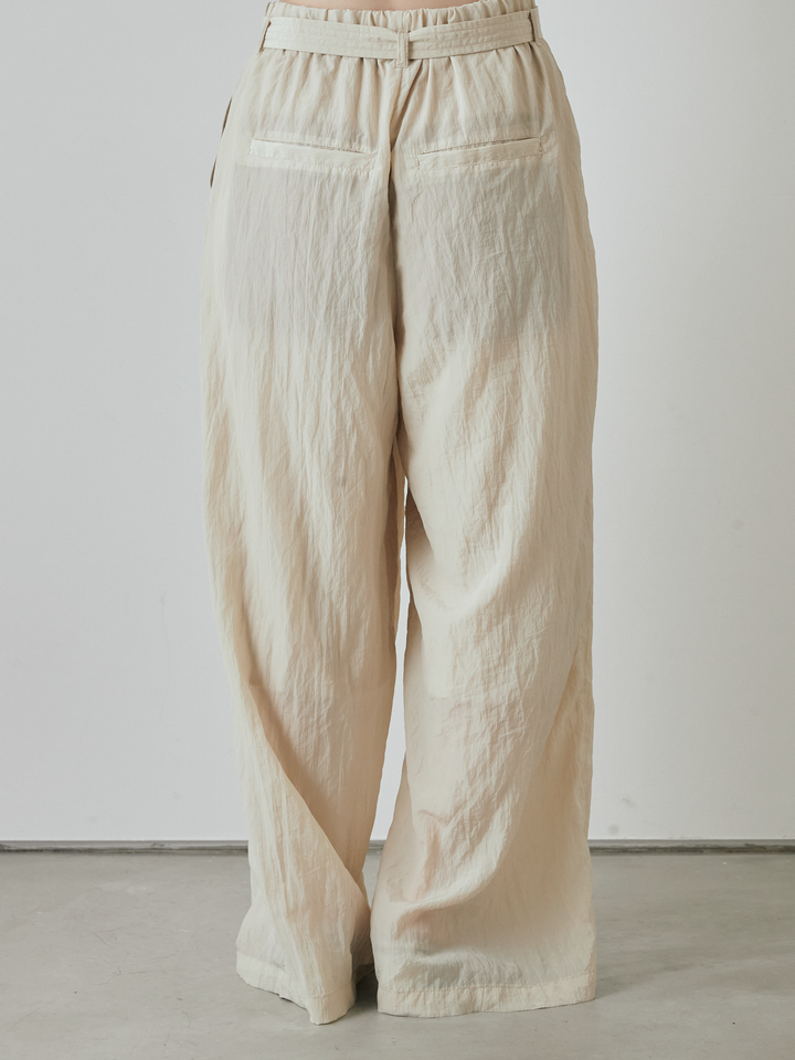 [予約]ナイロンワッシャーイージーパンツ/クリーム
