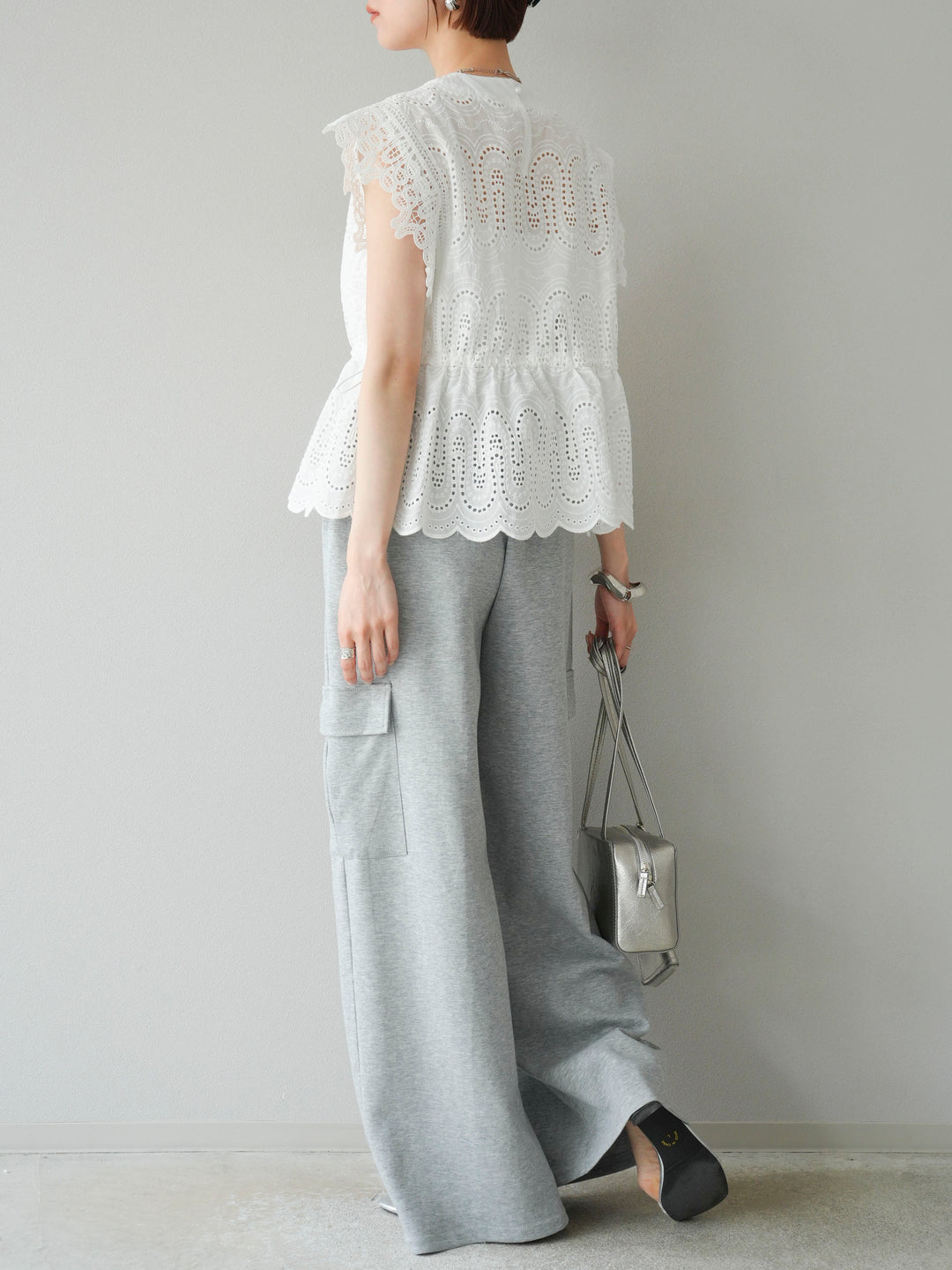 [SET]ウエストラインサイドポケットスウェットパンツ+ウエストラインサイドポケットスウェットパンツ(2set)