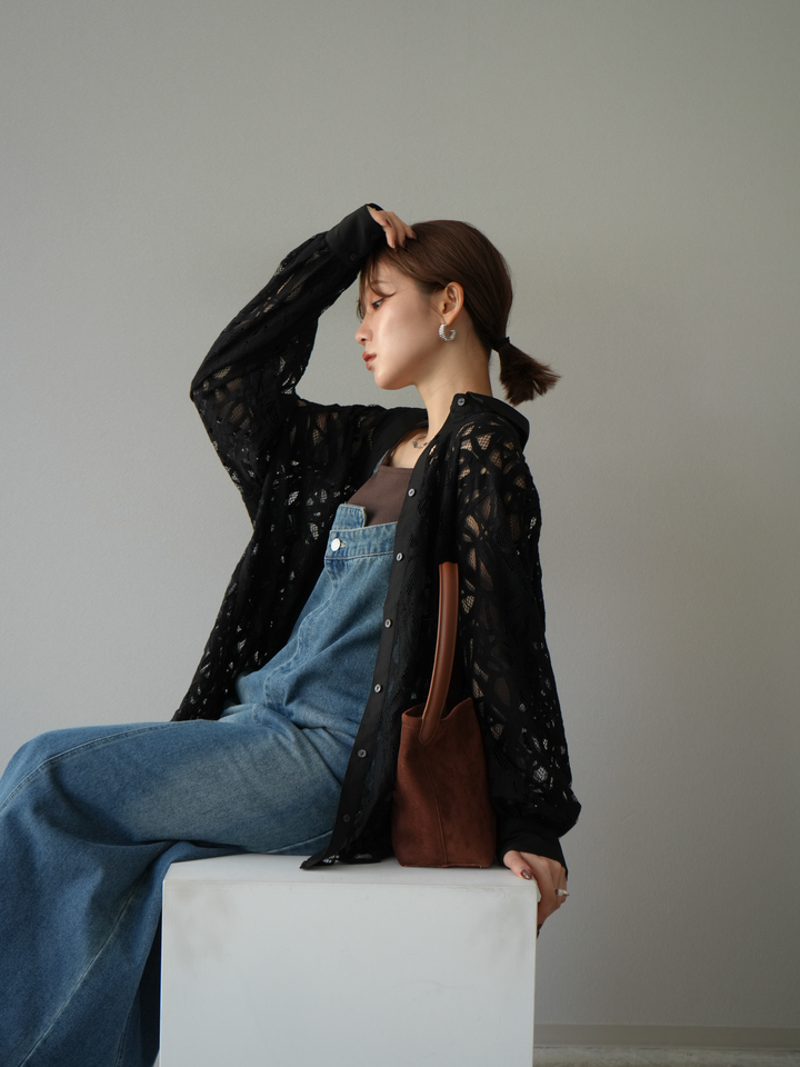 【預購】不對稱牛仔洋裝/藍色