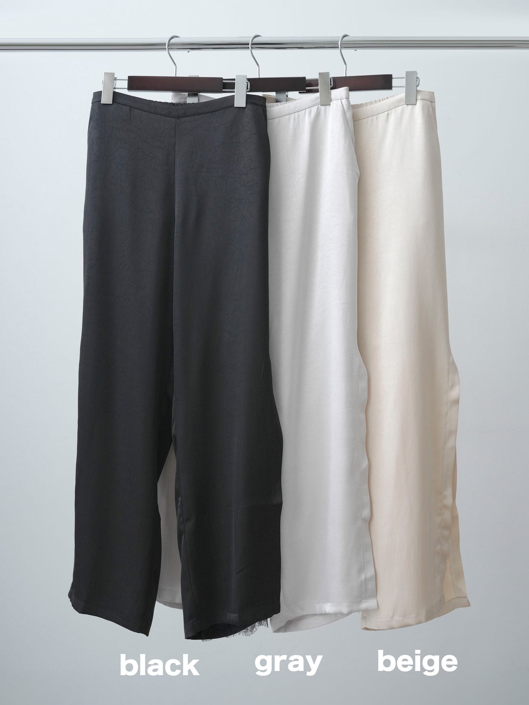 [SET]サテンレースレイヤードドレープパンツ+サテンレースレイヤードドレープパンツ(2set)