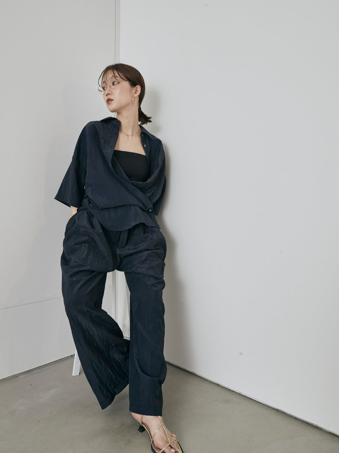 [預購] 尼龍洗衣機休閒褲/海軍藍