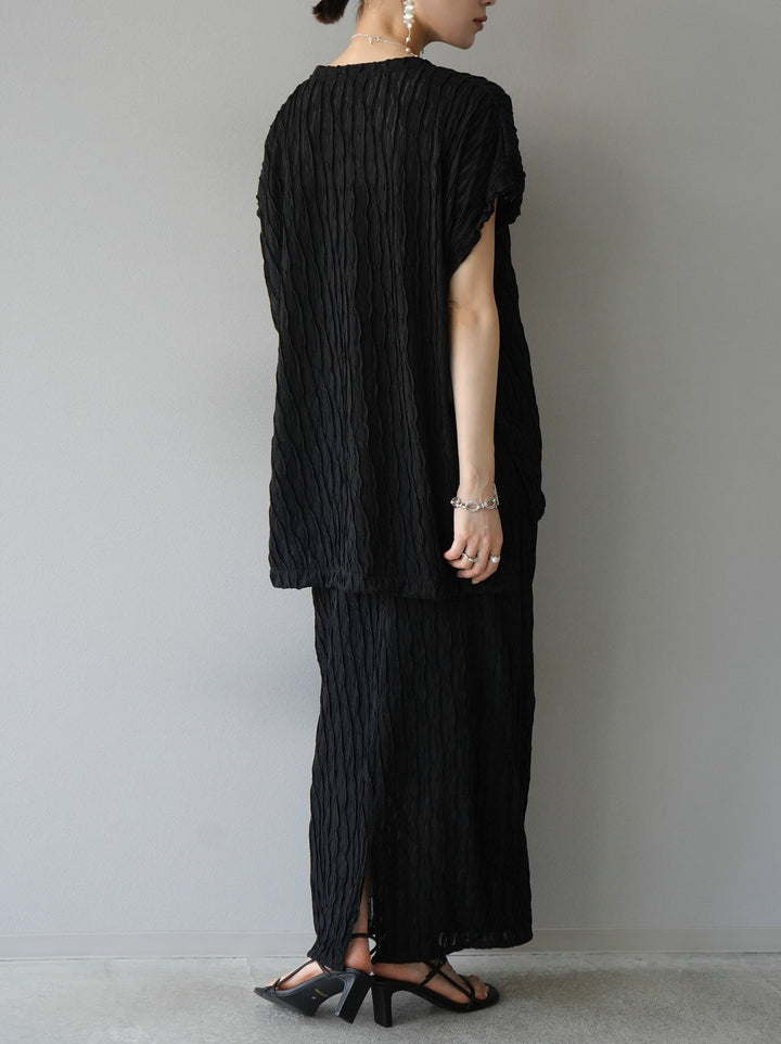 [Pre-order] Sheer Design Mellow Tight Skirt/Black