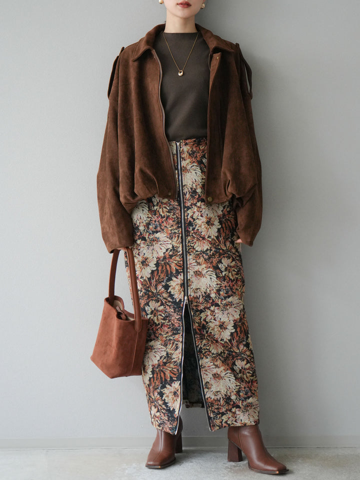 [預購] 麂皮外套/棕色