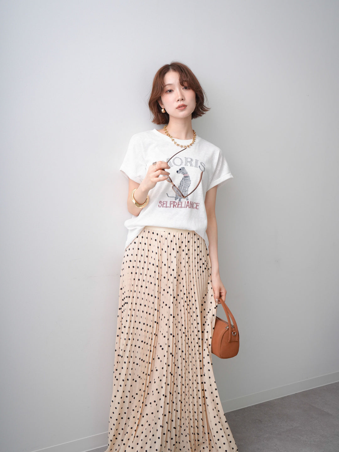[SET]ドッグエンブロイダリーTEE+選べるアクセセット(2set)