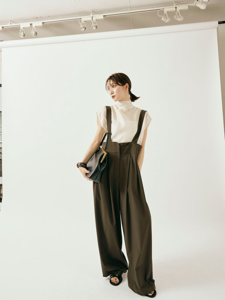 [予約]ICE TOUCH コクーンサロペット/イエローブラウン