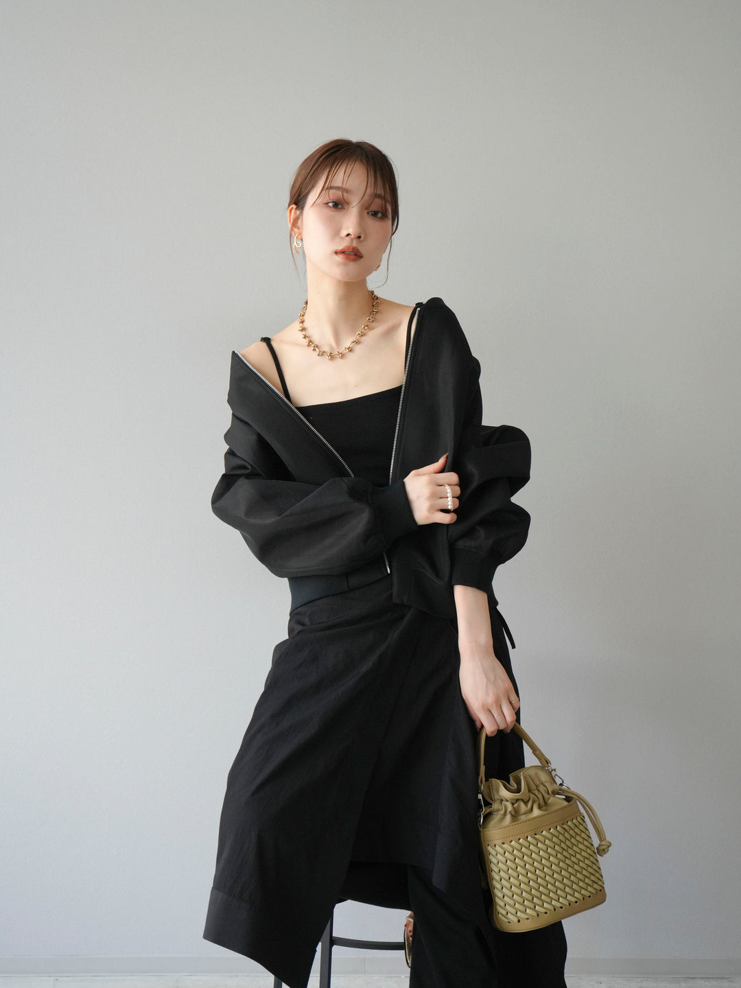 [予約]シアーダンボールボリュームスリーブMA-1/ブラック