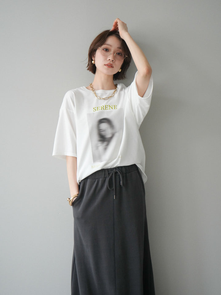 [SET]ブラーアートフォトTシャツ+選べるアクセセット(2set)