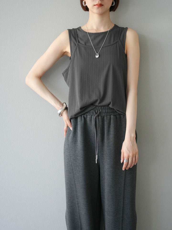 [預訂] Ice Touch 2WAY Design 吊帶背心/炭灰色