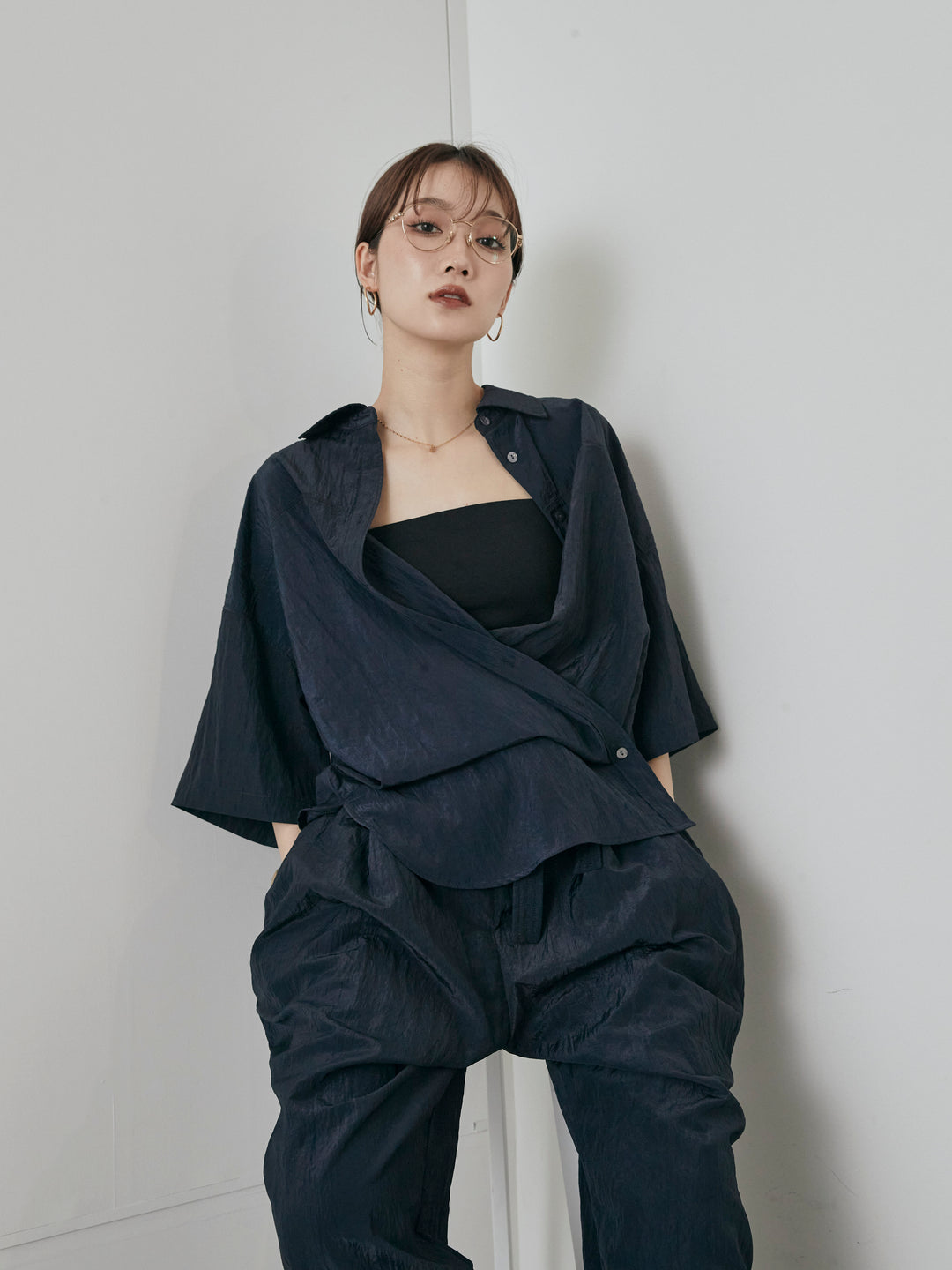 [預購] 尼龍洗衣機休閒褲/海軍藍