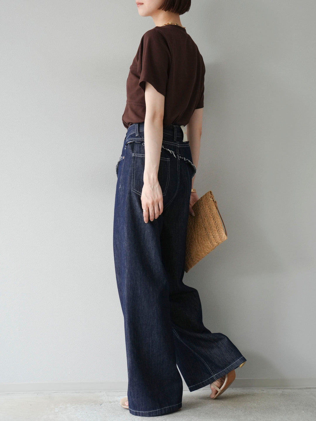 【預購】提臀牛仔褲/深藍色