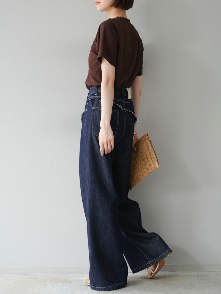 【預購】提臀牛仔褲/深藍色