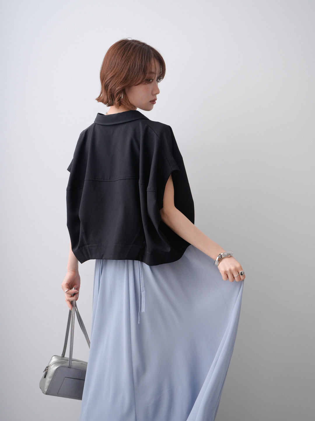 [SET]クロシェシフォンキャミワンピース+選べるアクセセット(2set)