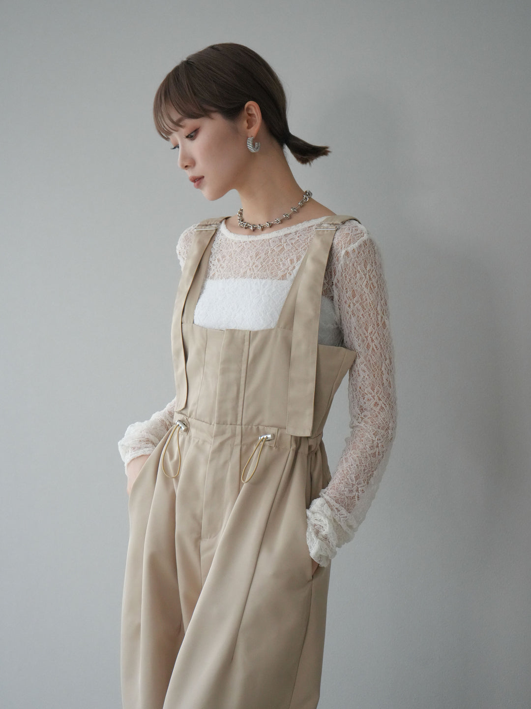 [予約]バックラウンドレーストップス/オフ