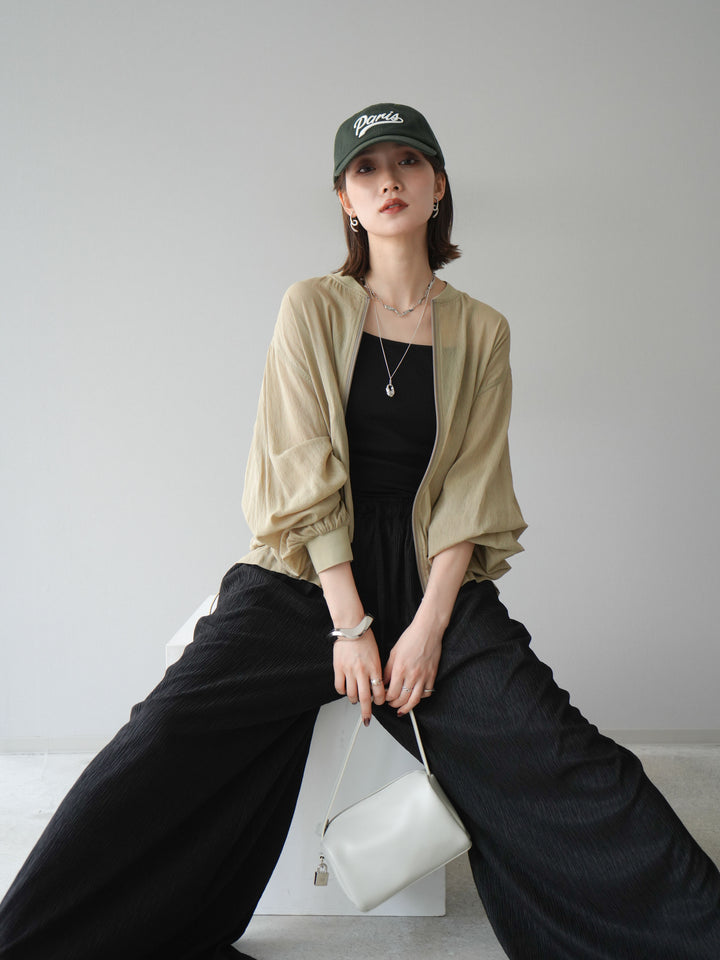 [預購] Washer Sheer Blouson/黃色