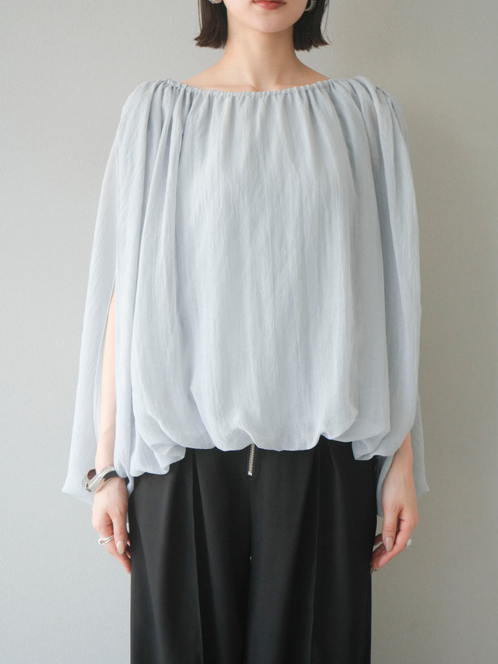 [予約]ラメシアーバルーントップス/ブルー