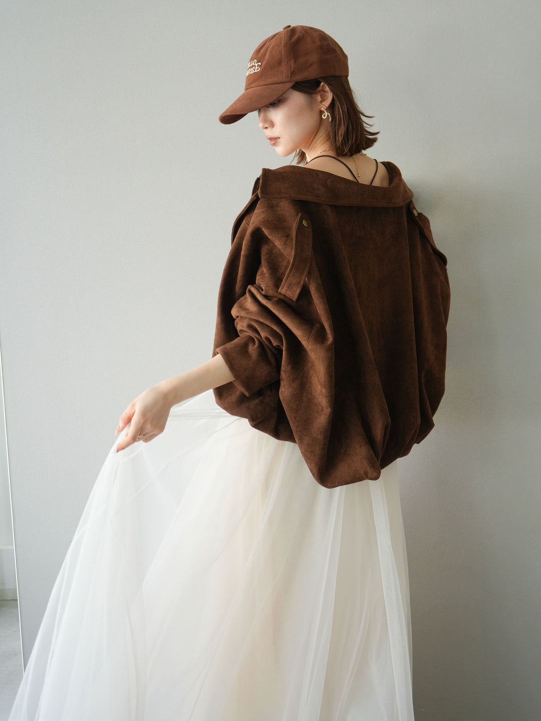 [預購] 麂皮外套/棕色