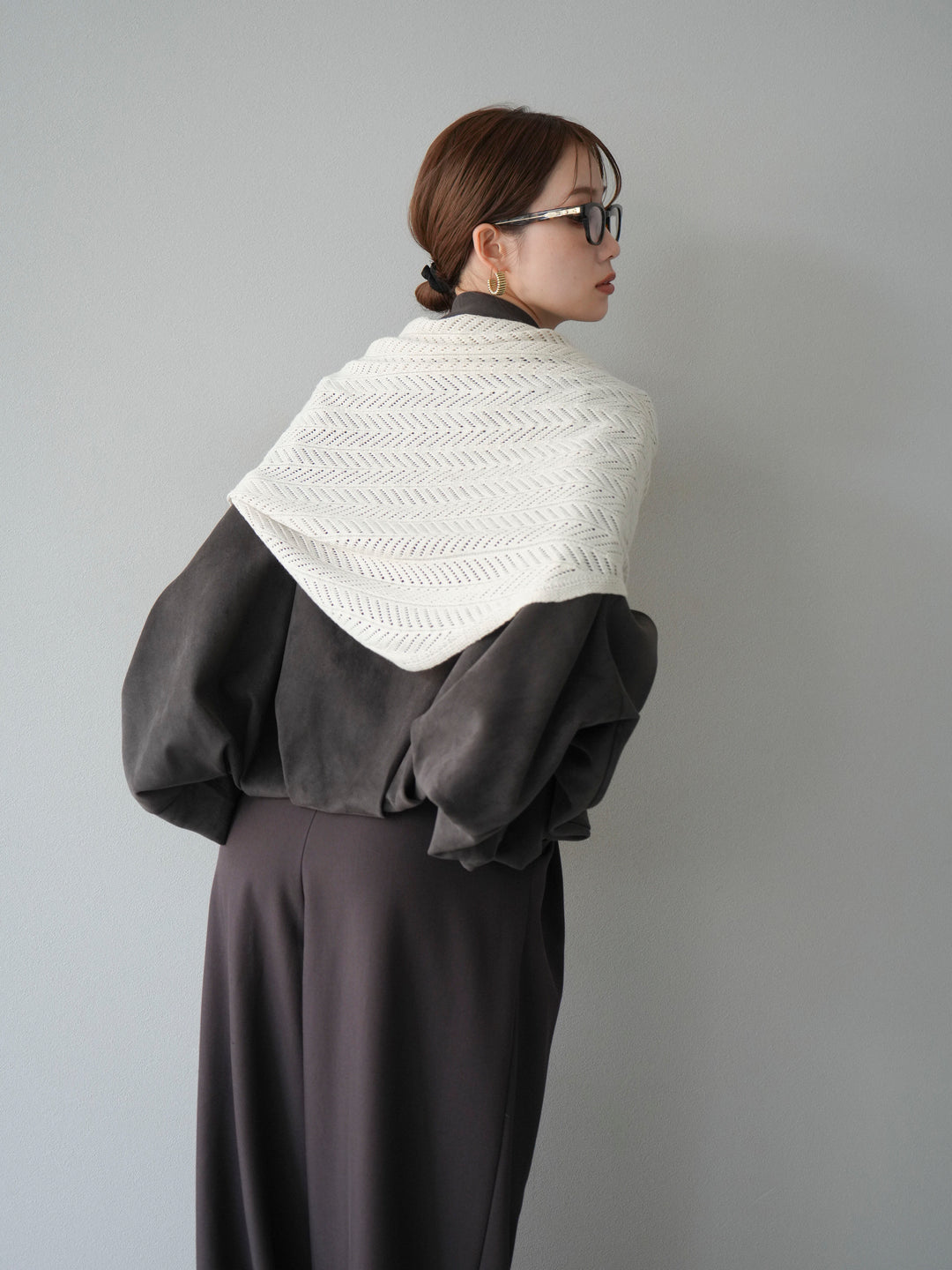 [SET] 麂皮外套+皮帶環設計寬褲（2套）