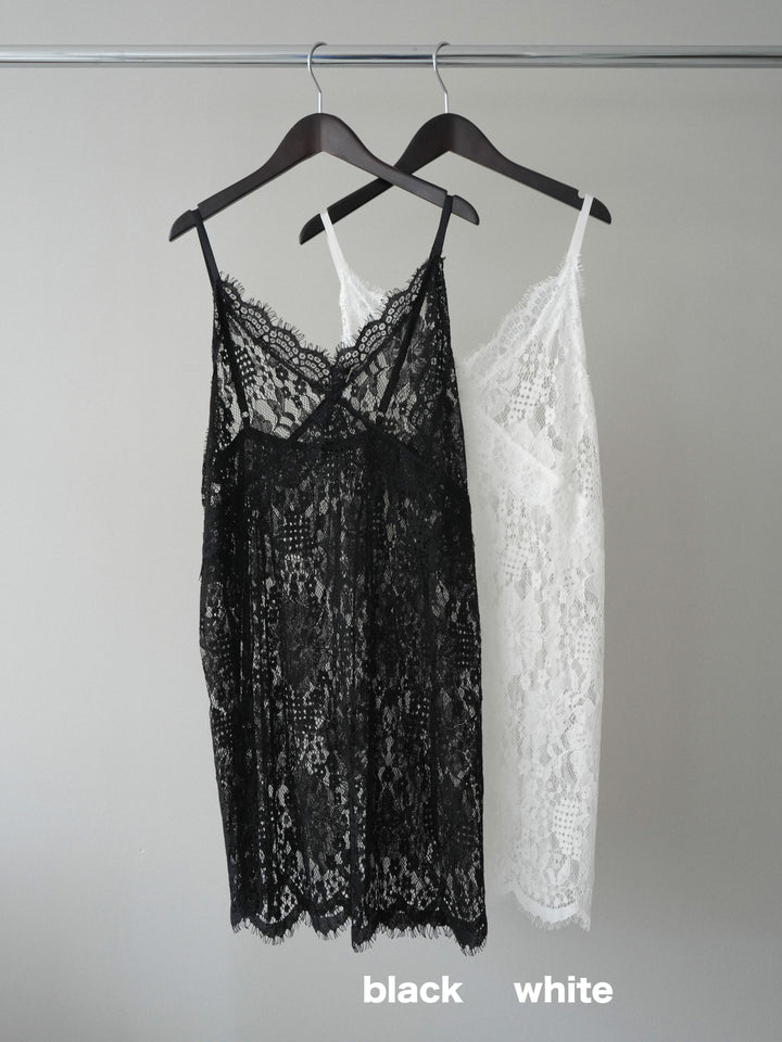 [SET]総レースチュニックキャミソール+ベルト付キーホルダーモチーフワイドパンツ(2set)