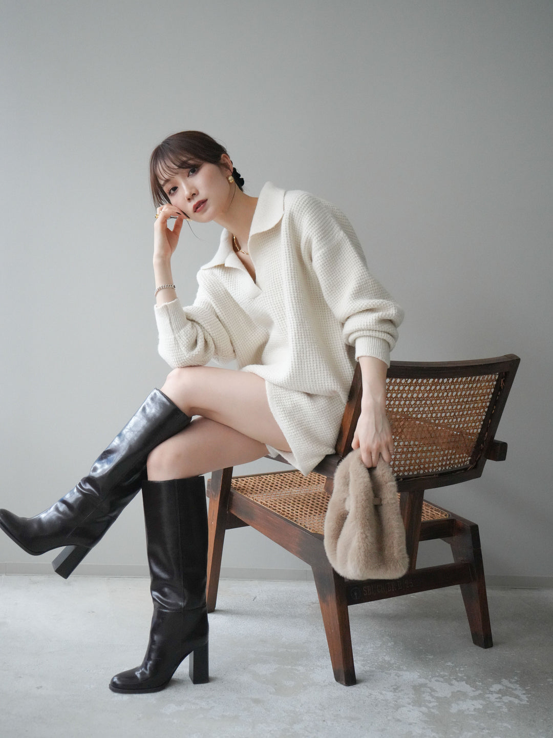 [SET]ポロニットプルオーバー＆ショートパンツSET UP