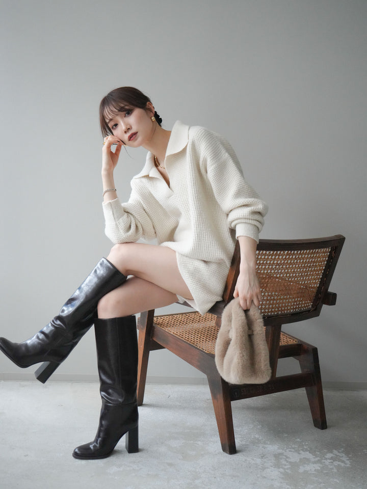 [SET]ポロニットプルオーバー＆ショートパンツSET UP