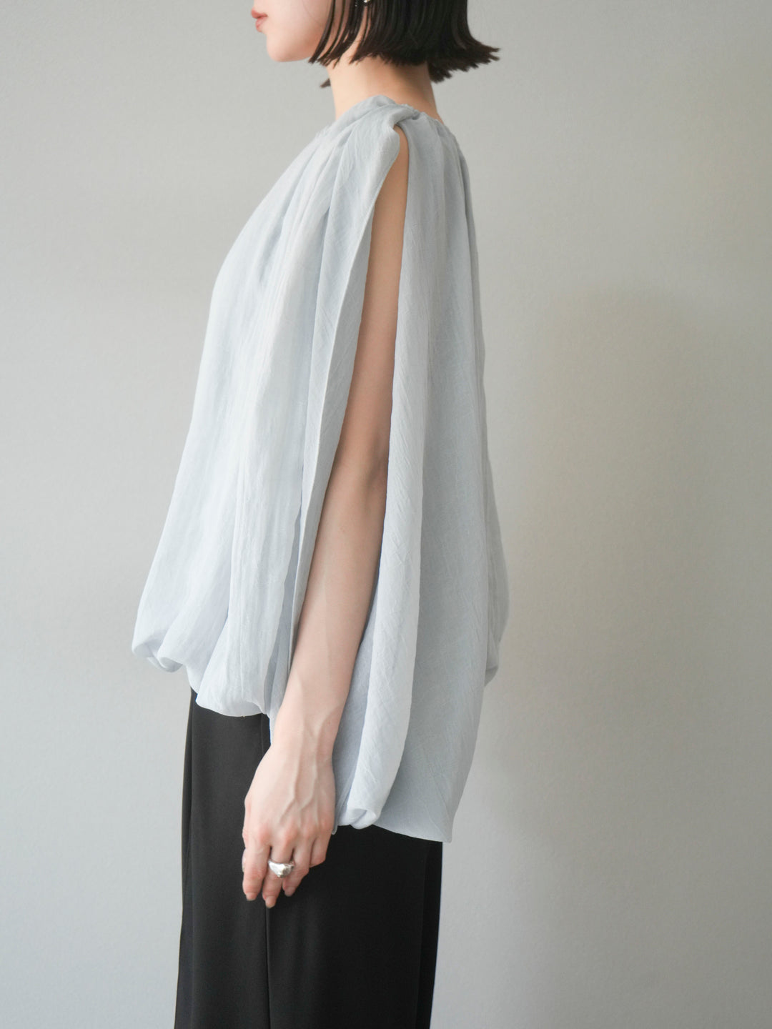 [予約]ラメシアーバルーントップス/ブルー