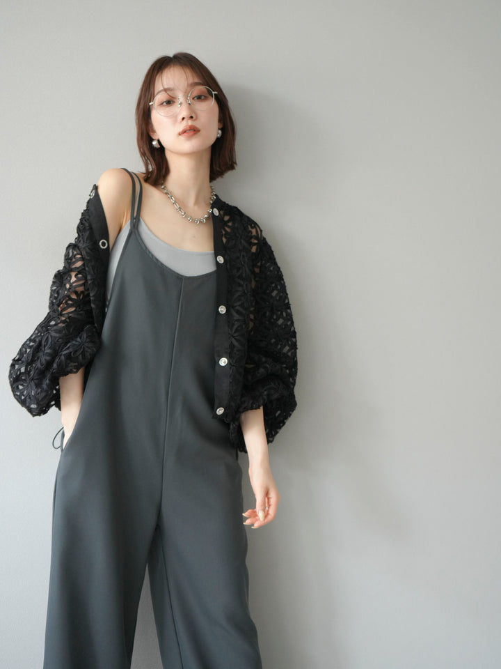 [予約]テープレースシアーブルゾン/ブラック