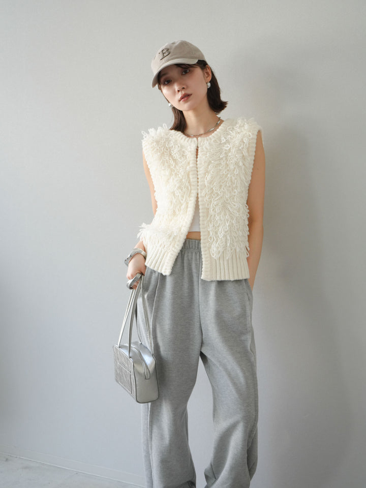 [予約]ループデザインホックベスト /アイボリー