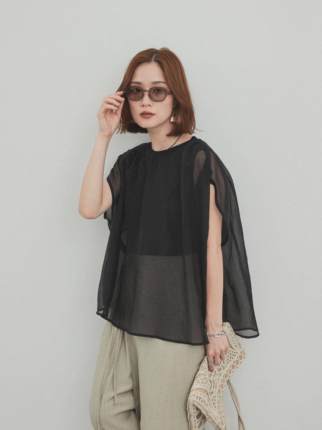 [SET]コンパクトスムースシアーレイヤードトップス+コンパクトスムースシアーレイヤードトップス(2set)