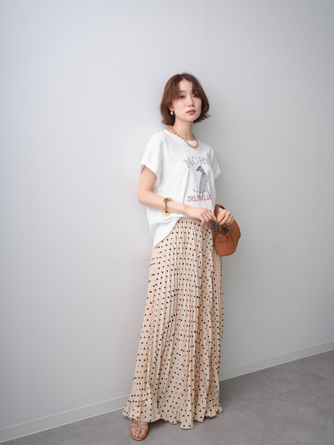[SET]ドッグエンブロイダリーTEE+選べるアクセセット(2set)