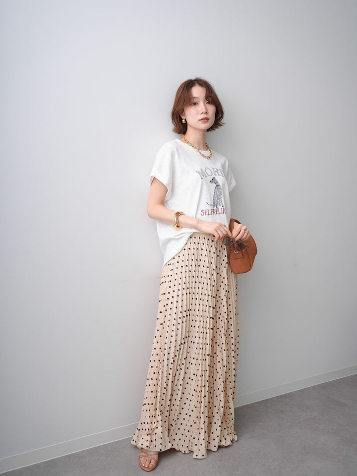 [SET]ドッグエンブロイダリーTEE+選べるアクセセット(2set)