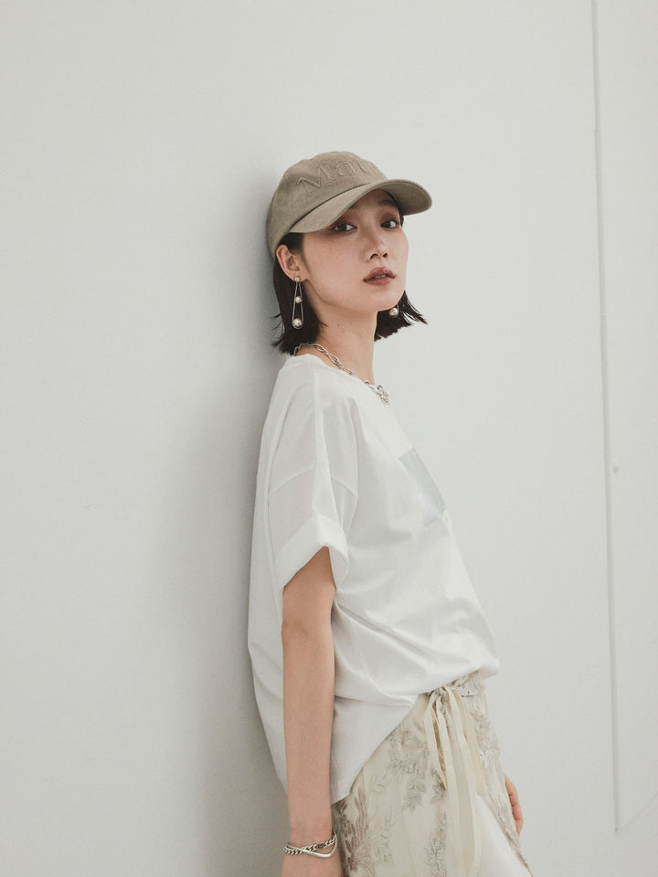 [套裝] 燙金印花乾爽棉質 TEE + 寬鬆窄裙 (2 套)