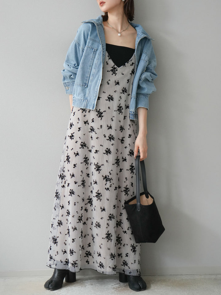 [予約]ZIPポケットデニムショートブルゾン/ブリーチ